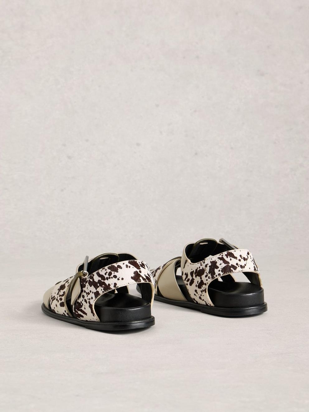 City Fisherman Sandal in BLK MLT - FLAT BACK