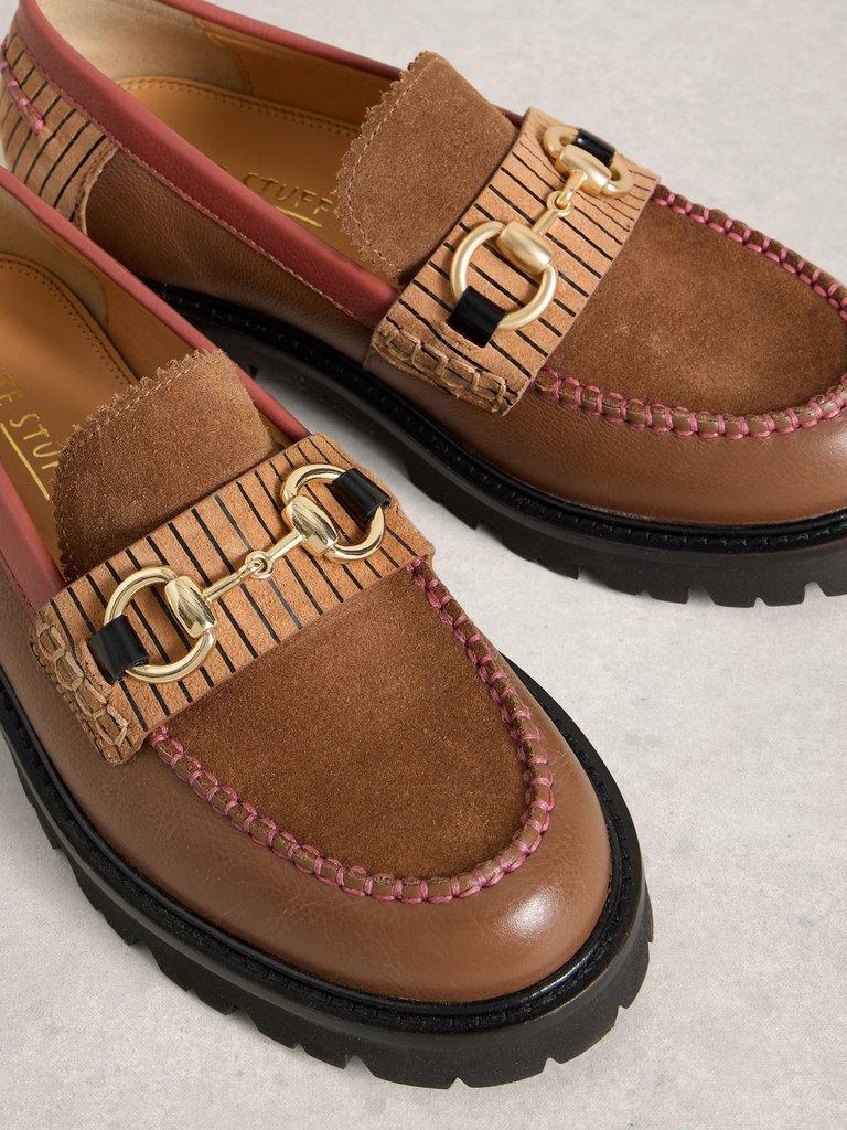 Laura Loafer Chunky in TAN MULTI - FLAT DETAIL