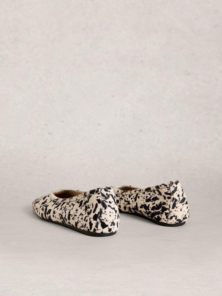 Sloane Ballerina in BROWN MLT - FLAT BACK