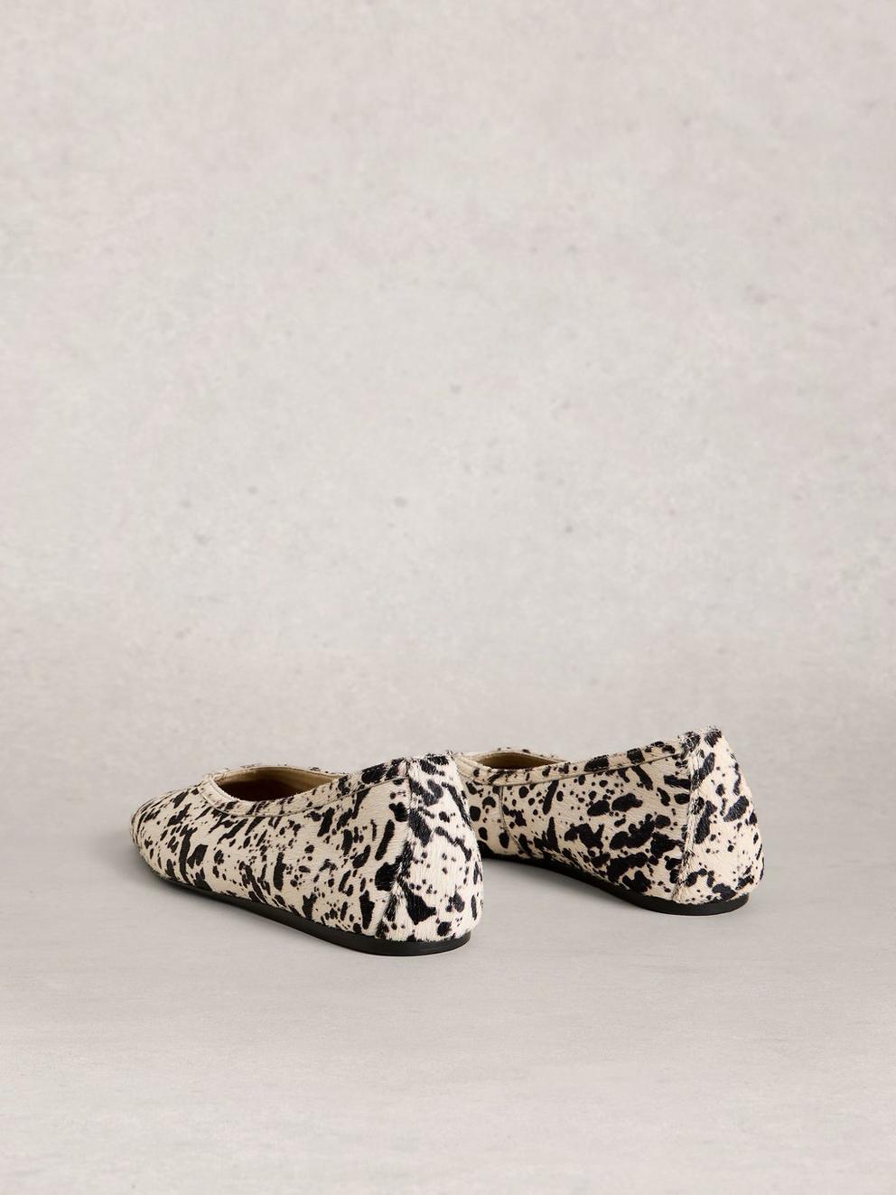 Sloane Ballerina in BROWN MLT - FLAT BACK