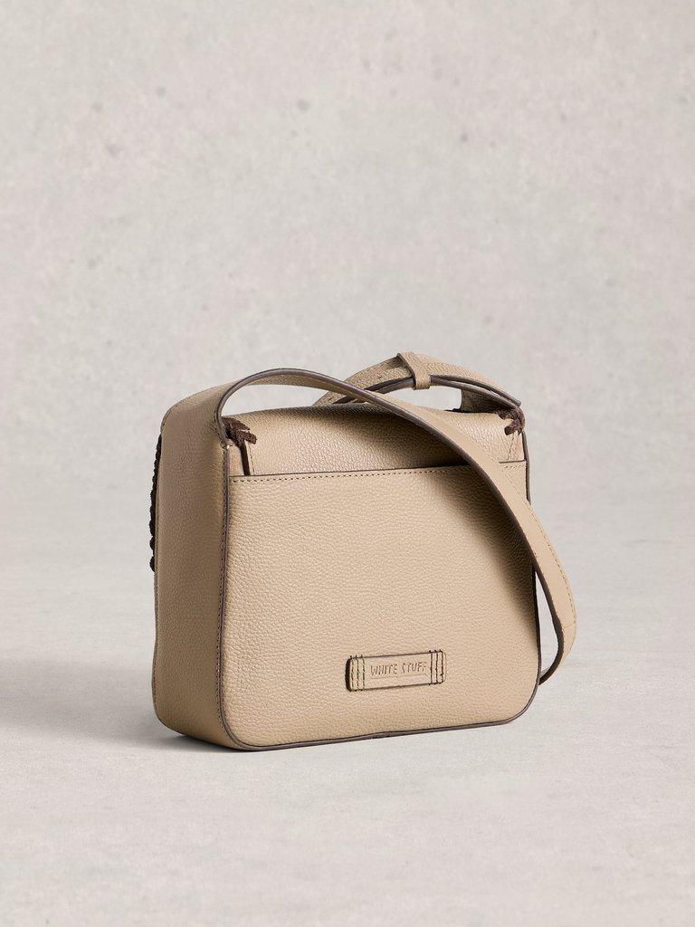 Isabelle Satchel Bag in DK NAT - FLAT BACK