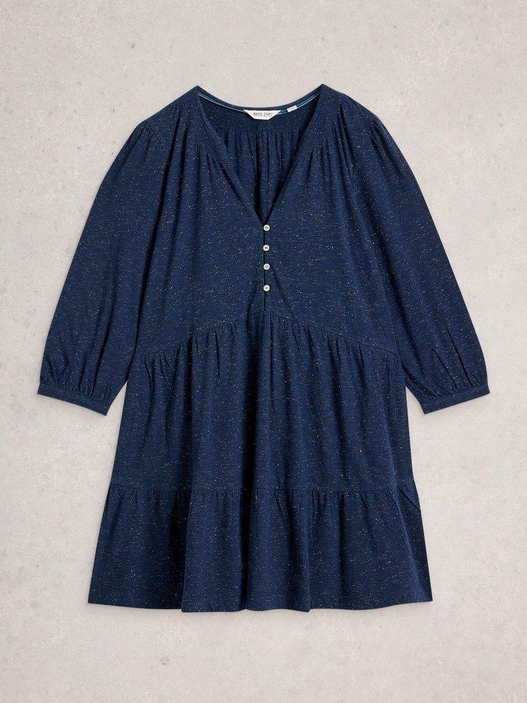 MARLIE SPARKLE TUNIC in DARK NAVY - FLAT FRONT