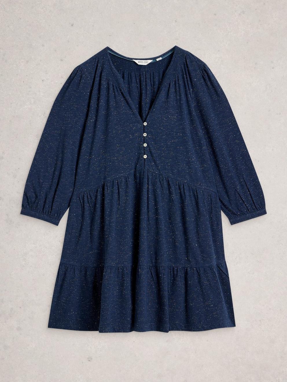 MARLIE SPARKLE TUNIC in DARK NAVY - FLAT FRONT