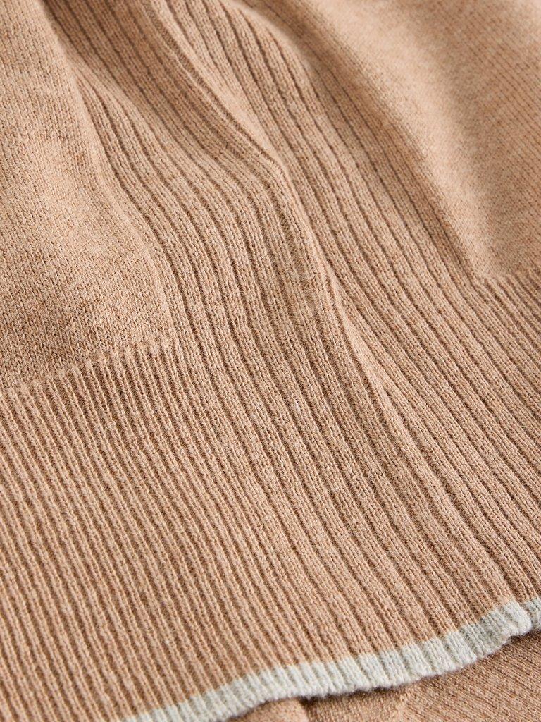 KATIE LONG SLEEVE JUMPER in LGT NAT - FLAT DETAIL