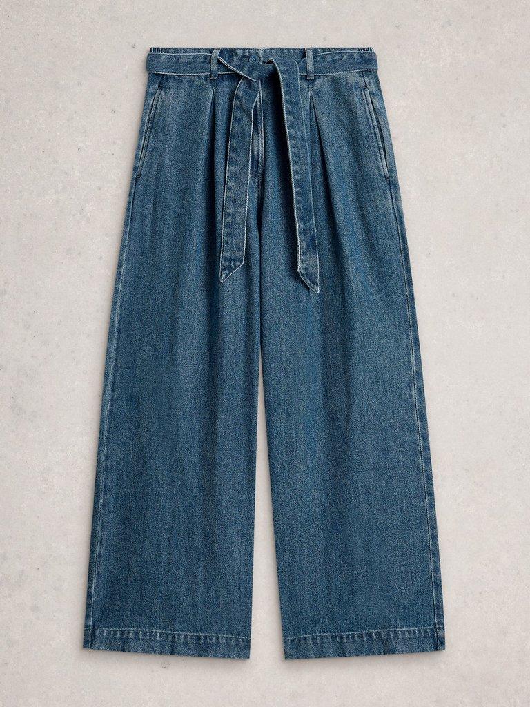 Lyle Wide Leg Jean in MID DENIM - FLAT FRONT