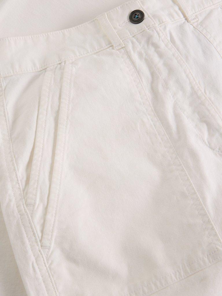 Twister Chino Ankle Length Trouser in BRIL WHITE - FLAT DETAIL