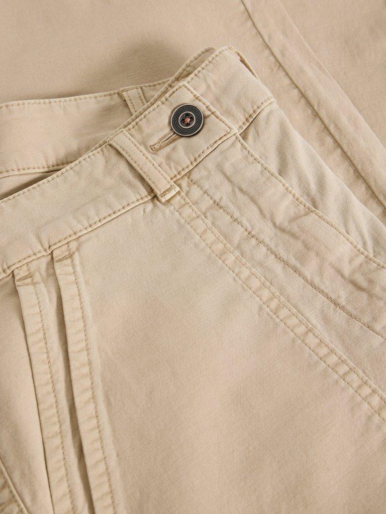 Twister Chino Ankle Length Trouser in LGT NAT - FLAT DETAIL
