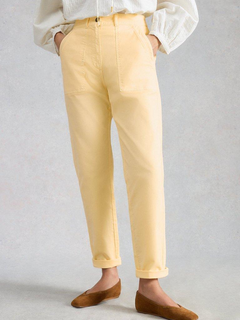 Twister Chino Ankle Length Trouser in MID YELLOW - LIFESTYLE