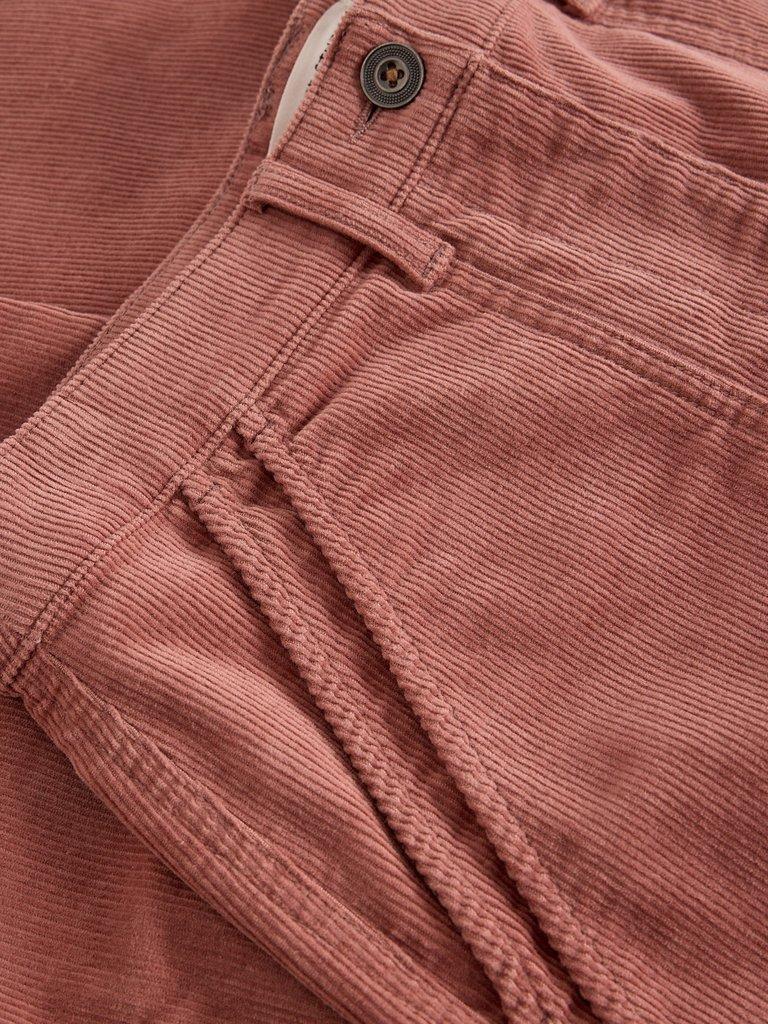Twister Cord Ankle Length Trouser in DUS PINK - FLAT DETAIL