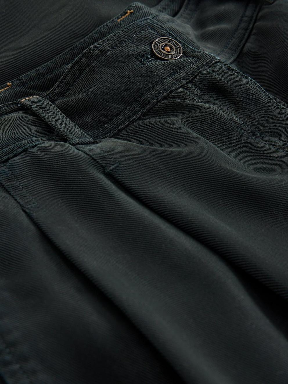 Sasha Full Length Wide Leg Trouser in WASHED BLK - FLAT DETAIL