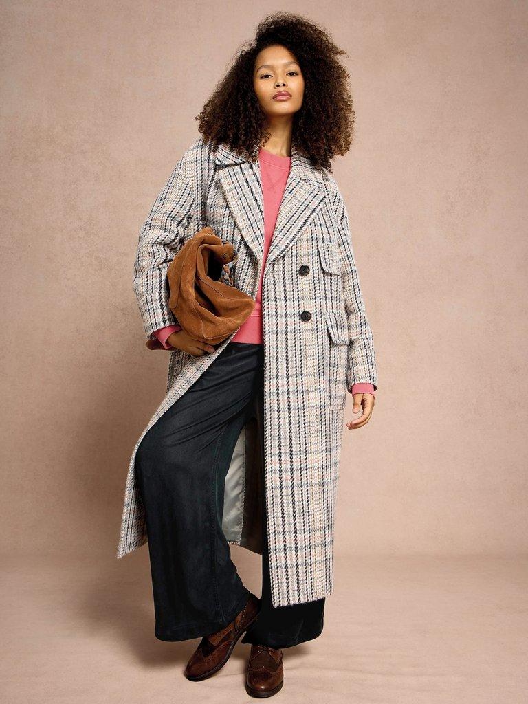 Sasha Full Length Wide Leg Trouser in WASHED BLK - MIXED