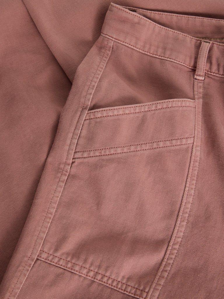 Aubrey Barrel Trouser in MID PINK - FLAT DETAIL