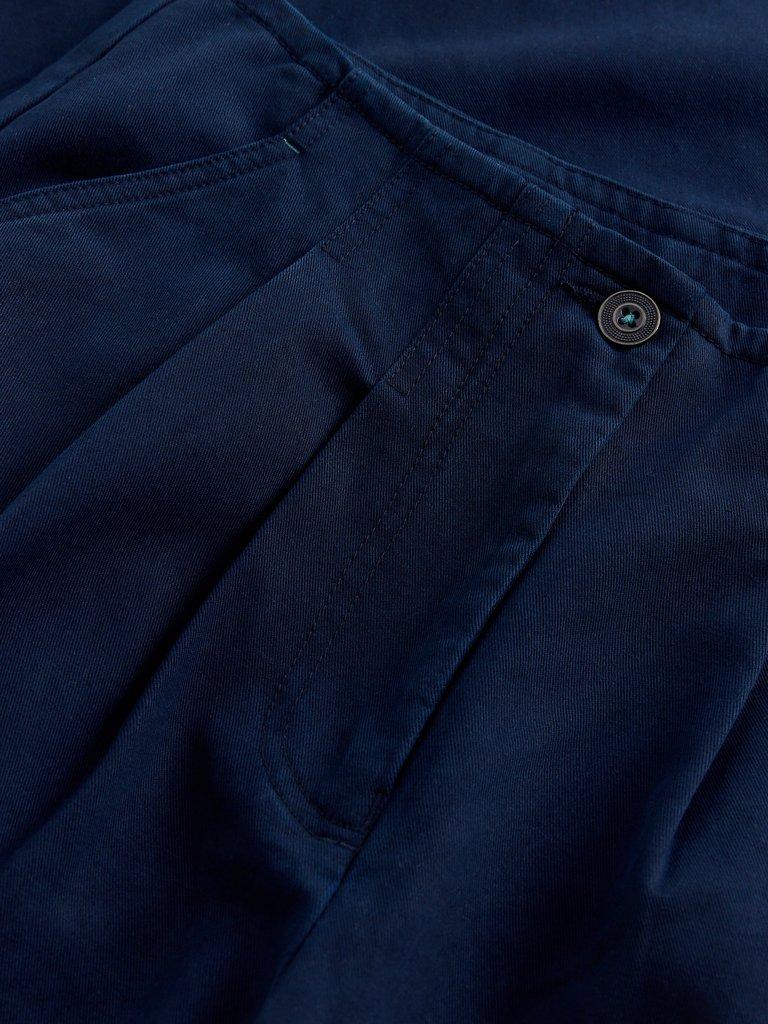 Clara Wide Leg Trouser in DARK NAVY - FLAT DETAIL