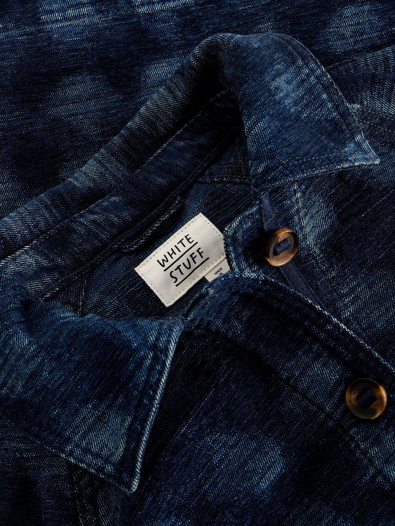 Eden Denim Jacquard Jacket in DENIM MLT - FLAT DETAIL
