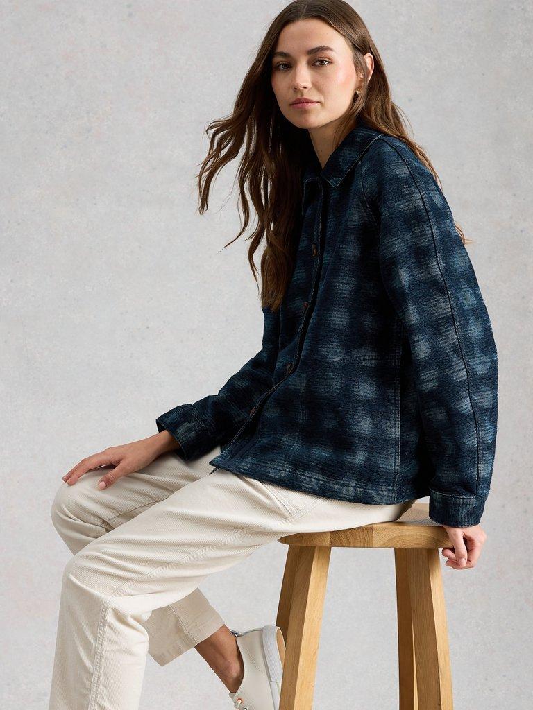 Eden Denim Jacquard Jacket in DENIM MLT - LIFESTYLE