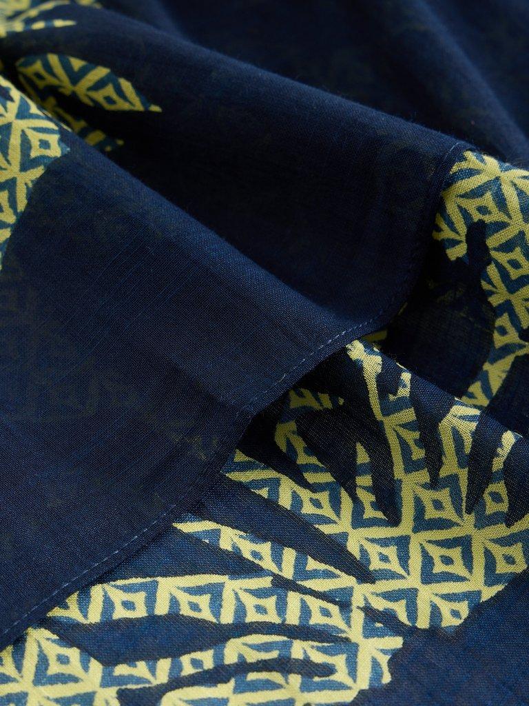 Callie Print Scarf in GREEN PR - FLAT DETAIL