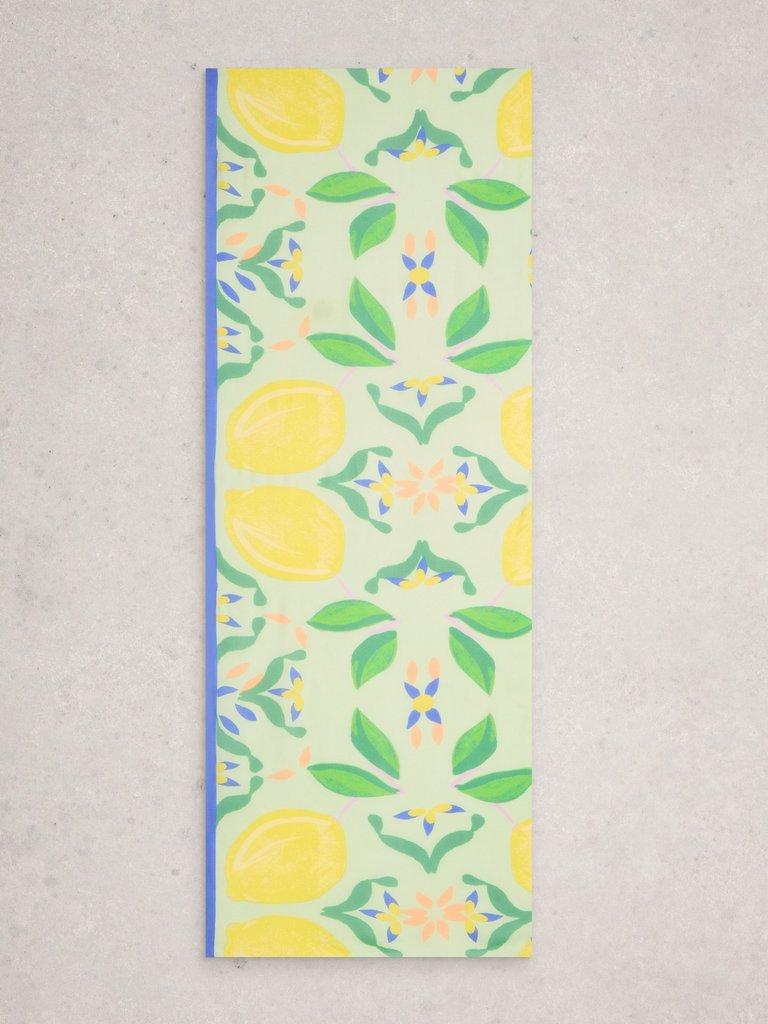 Sophie Print Scarf in YELLOW PR - FLAT BACK