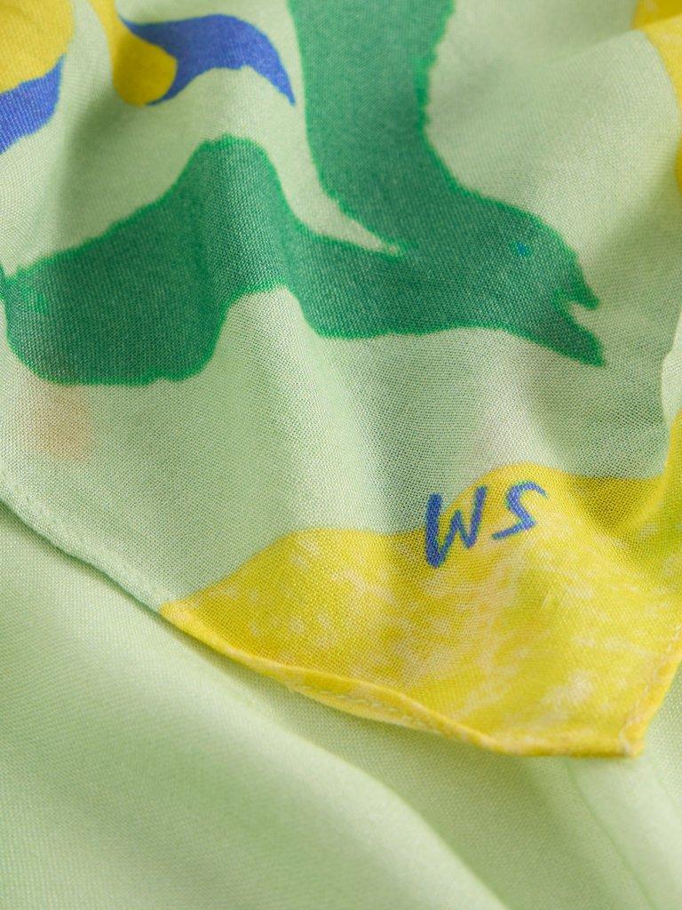 Sophie Print Scarf in YELLOW PR - FLAT DETAIL