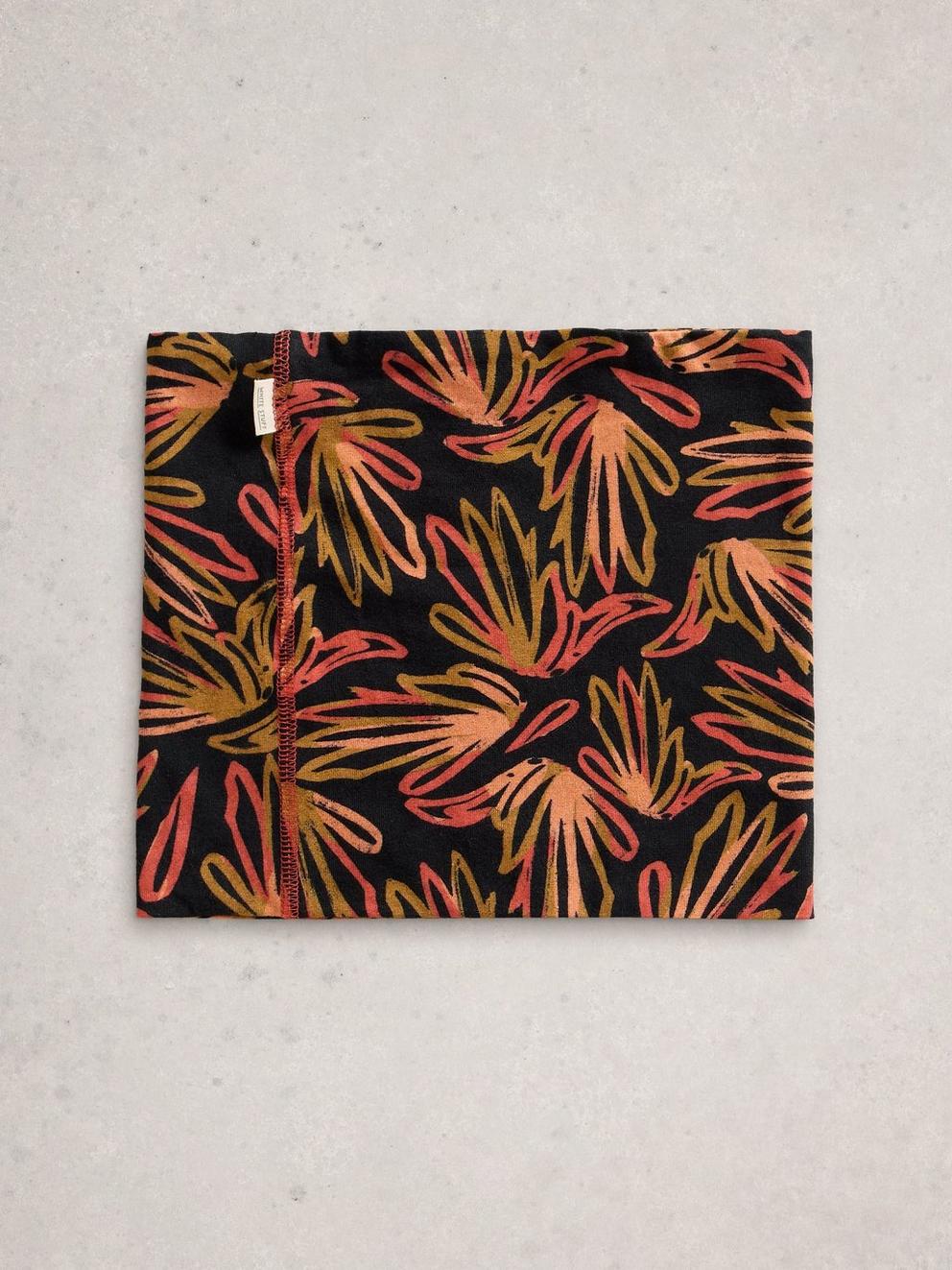 Versatile Neck Jersey Roll in BLK MLT - FLAT BACK