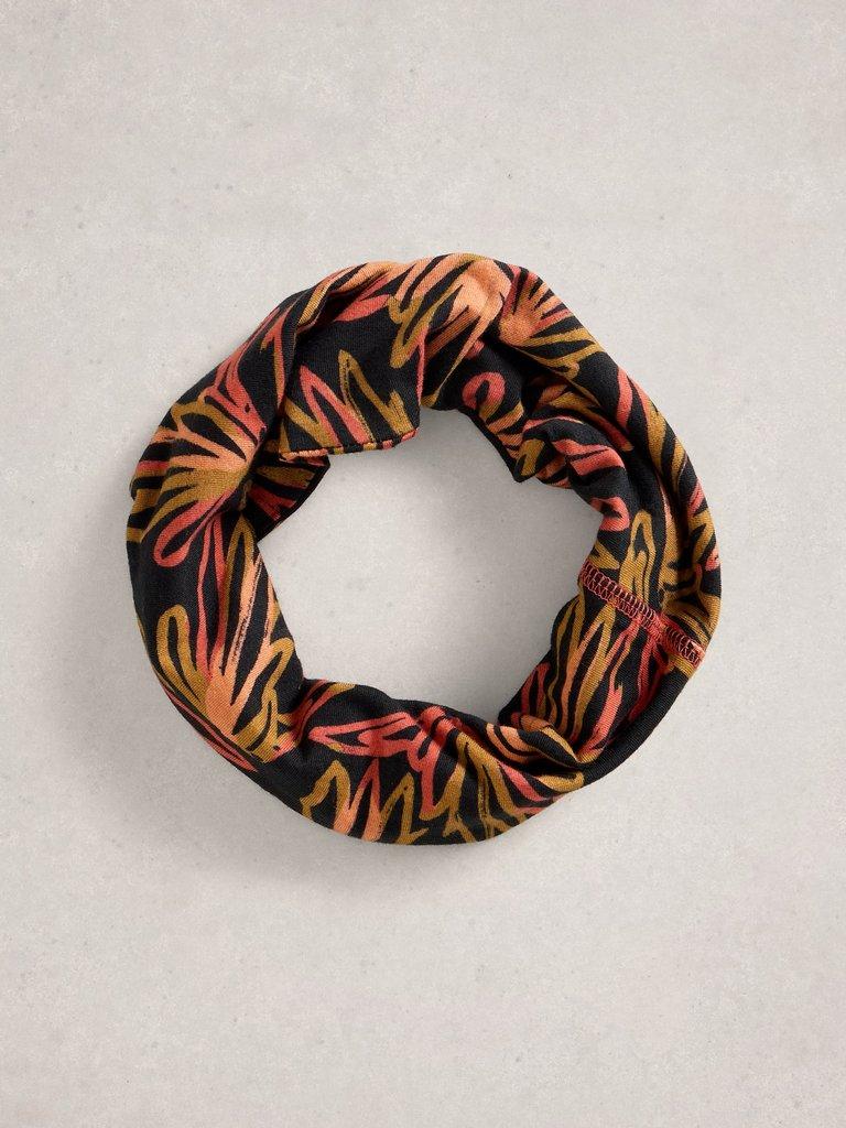 Versatile Neck Jersey Roll in BLK MLT - FLAT FRONT