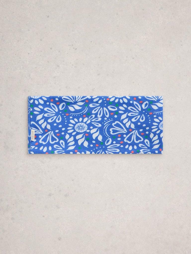 Versatile Neck Jersey Roll in BLUE MLT - FLAT FRONT