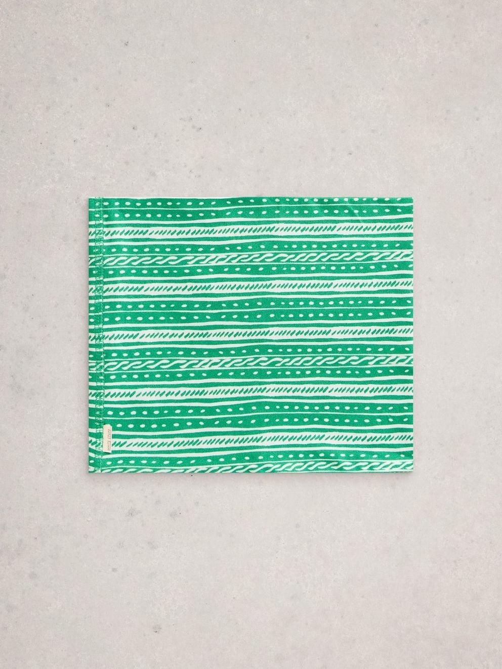 Versatile Neck Jersey Roll in GREEN MLT - FLAT BACK