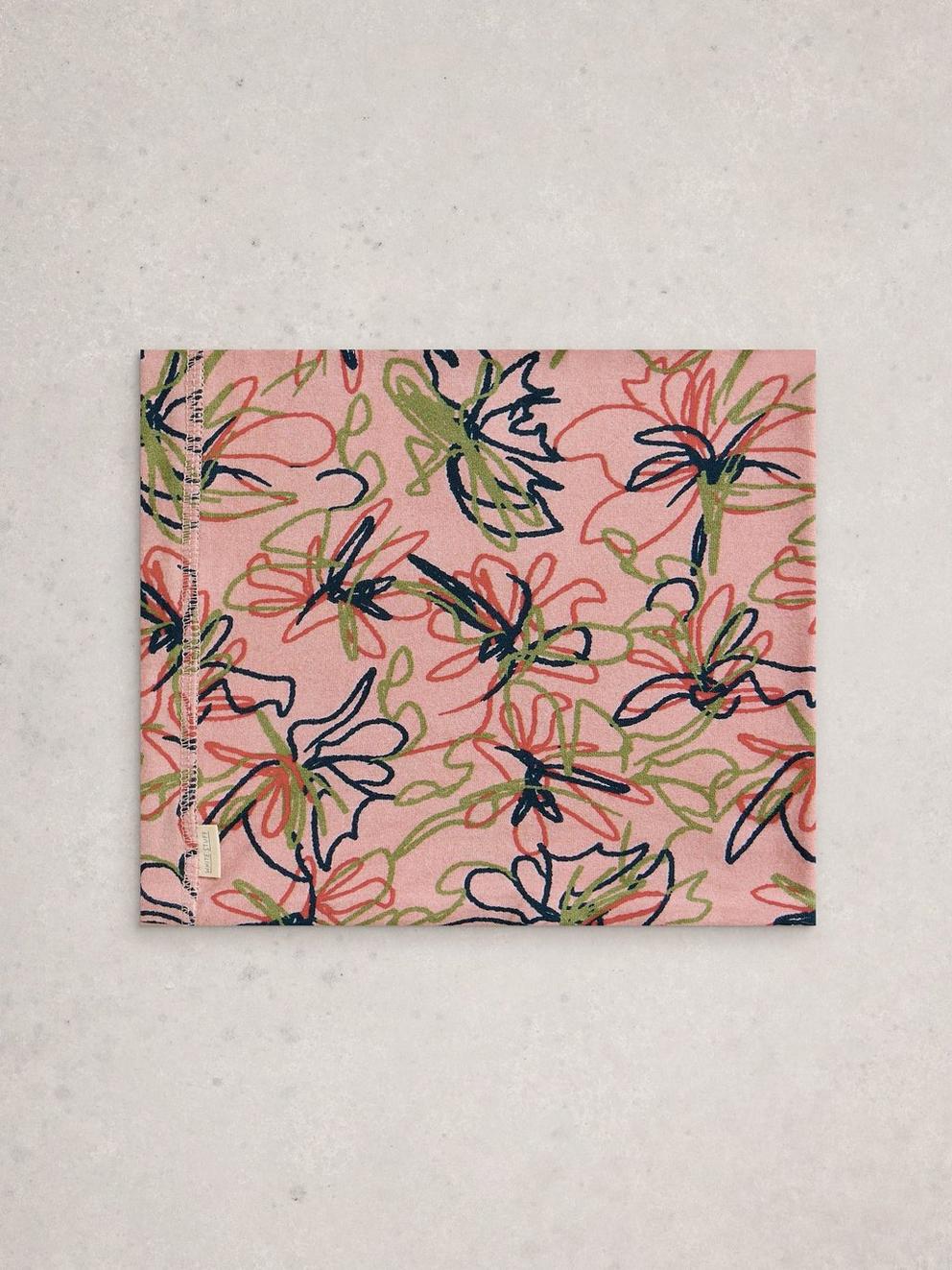 Versatile Neck Jersey Roll in PINK PR - FLAT BACK