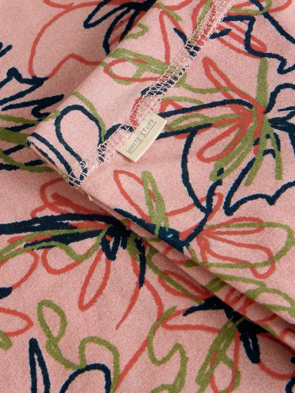 Versatile Neck Jersey Roll in PINK PR - FLAT DETAIL