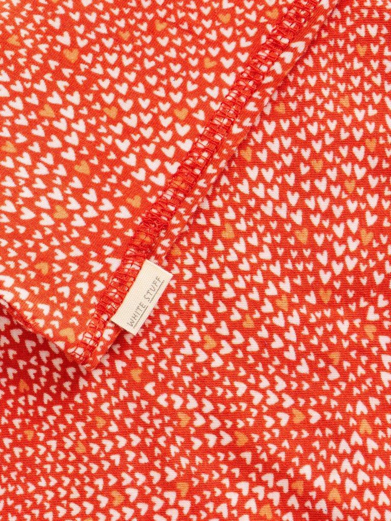 Versatile Neck Jersey Roll in RED PR - FLAT DETAIL