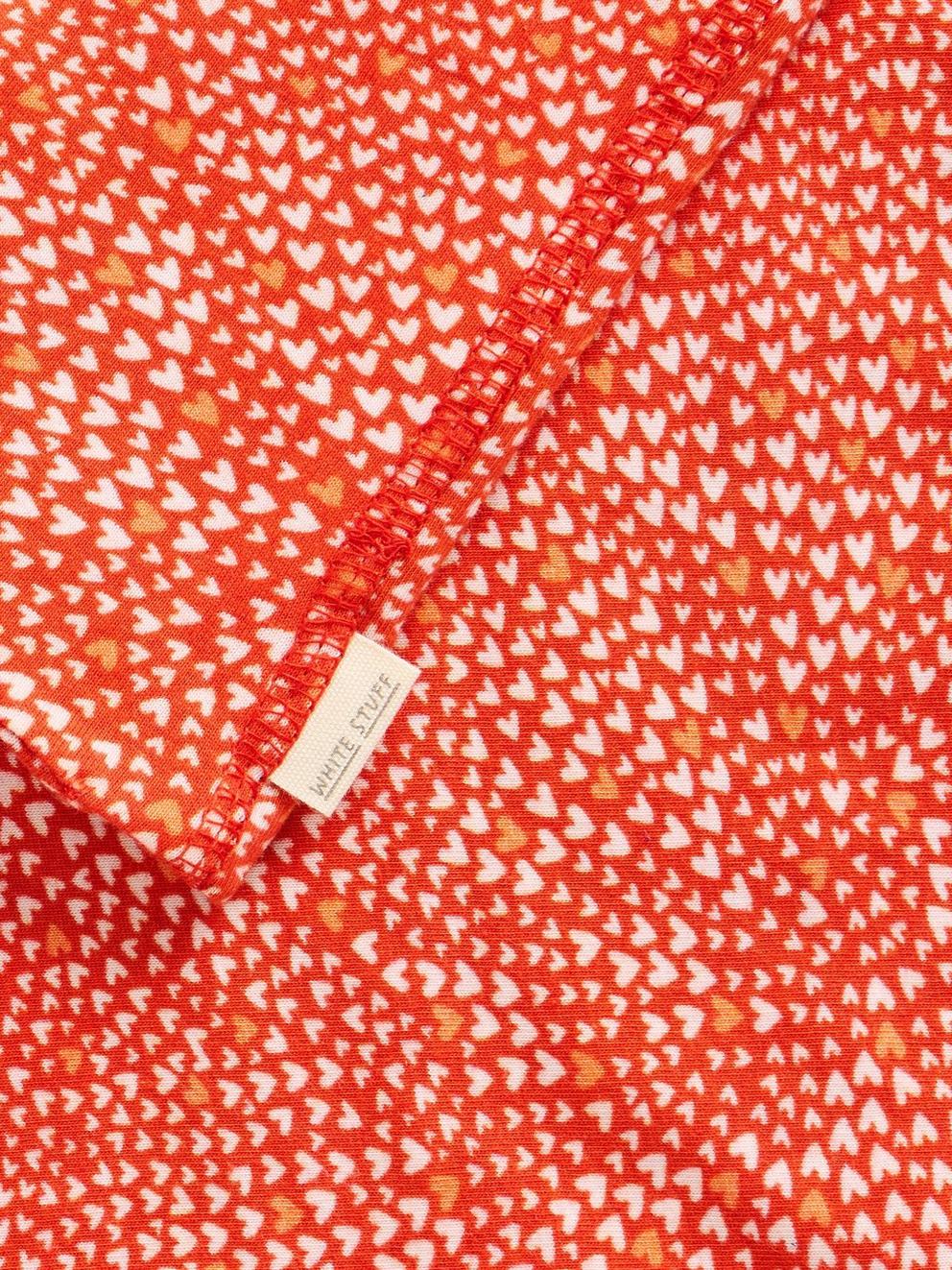 Versatile Neck Jersey Roll in RED PR - FLAT DETAIL