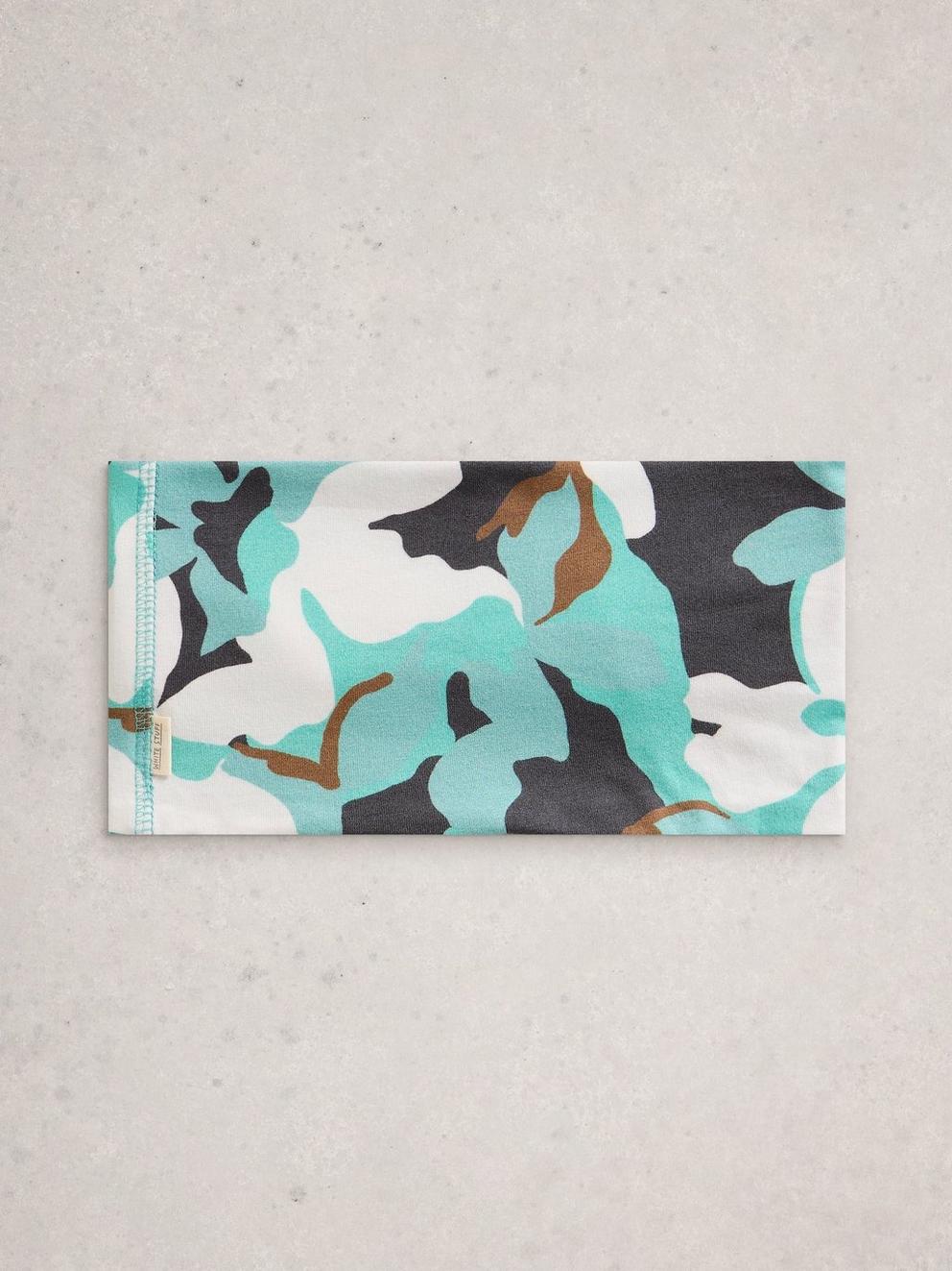 Versatile Neck Jersey Roll in TEAL MLT - FLAT FRONT