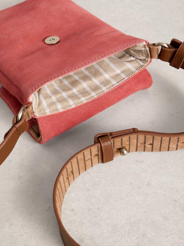 Tiggy Zip Phone Bag in PINK MLT - FLAT DETAIL