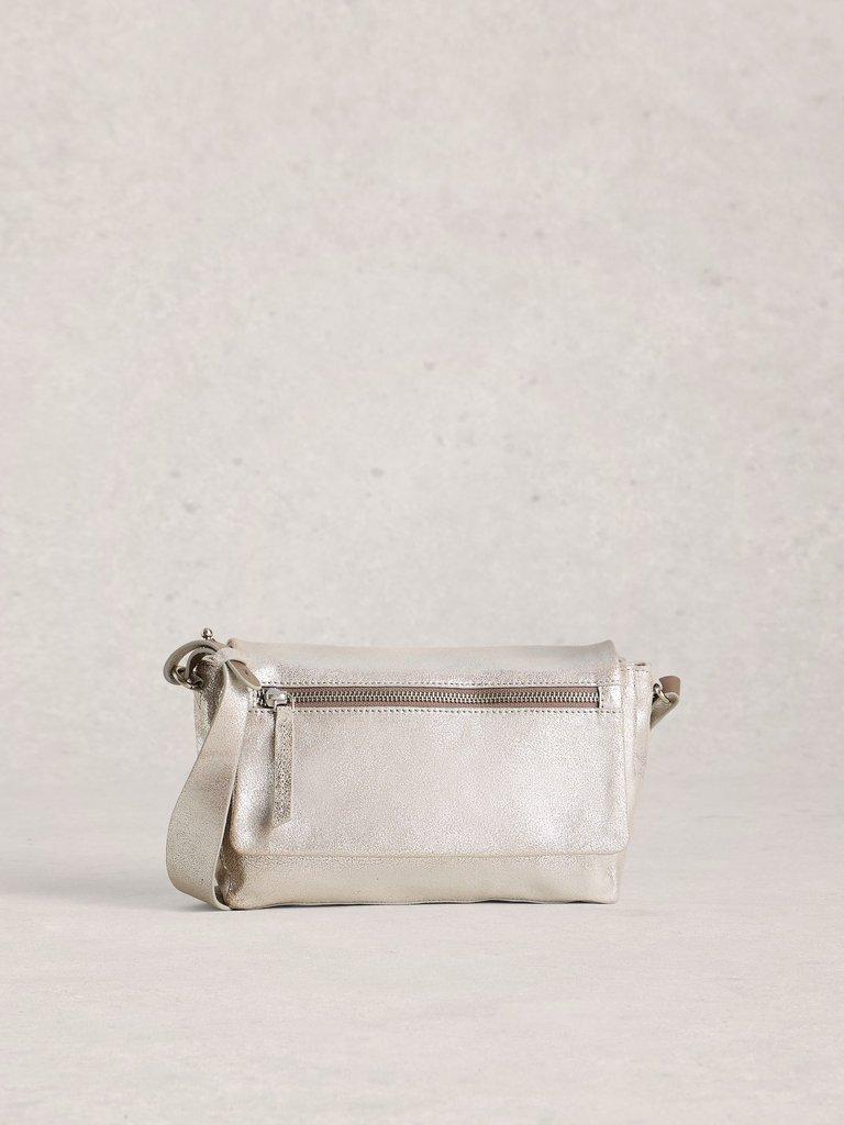 Tiggy Zip Crossbody Bag in SLV TN MET - LIFESTYLE