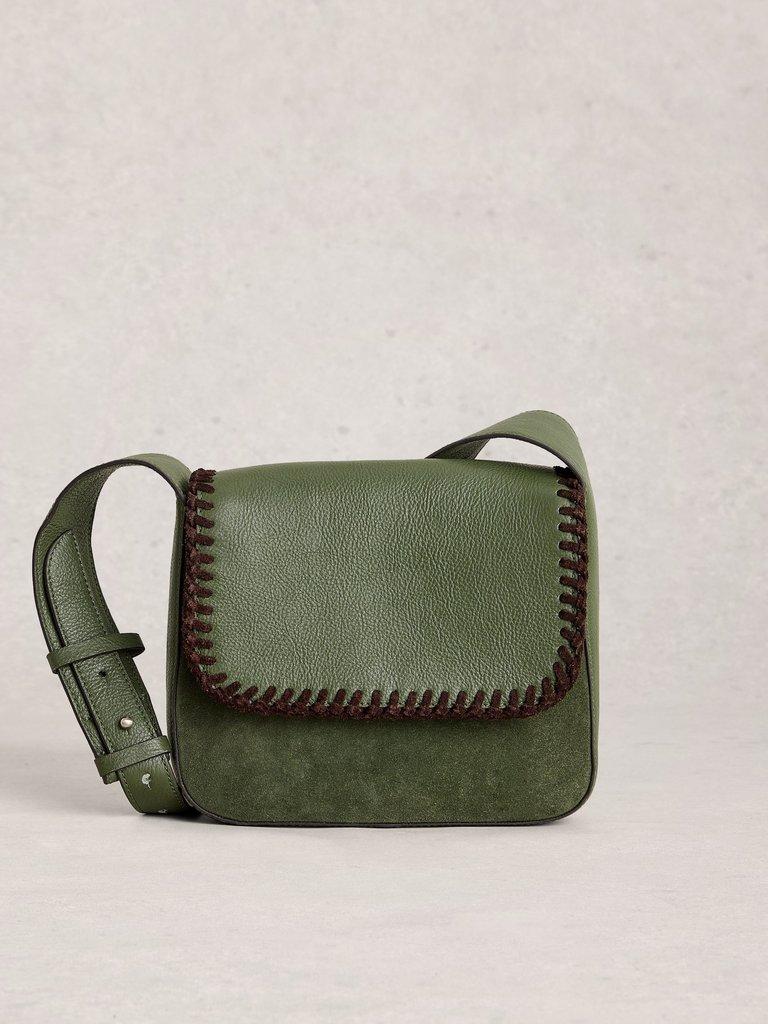 Isabelle Satchel Crossbody Bag in KHAKI GRN - LIFESTYLE