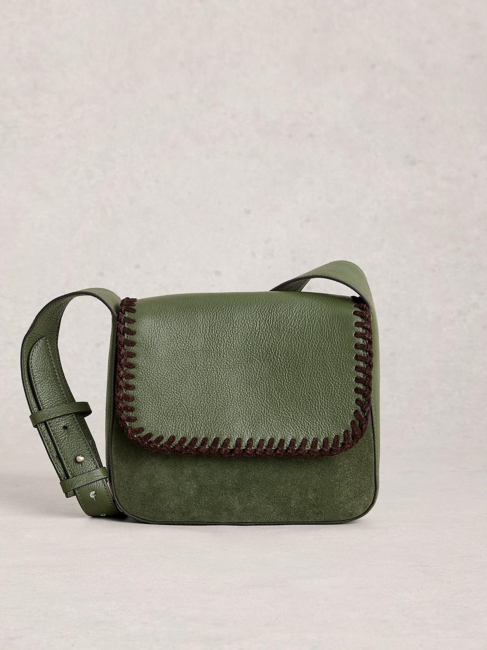 Isabelle Satchel Crossbody Bag in KHAKI GRN - LIFESTYLE