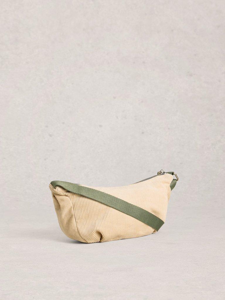 Meadow Zip Corduroy Bag in DK NAT - FLAT BACK