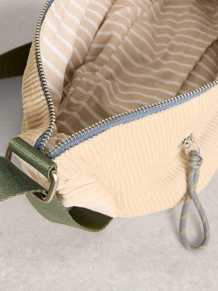 Meadow Zip Corduroy Bag in DK NAT - FLAT DETAIL