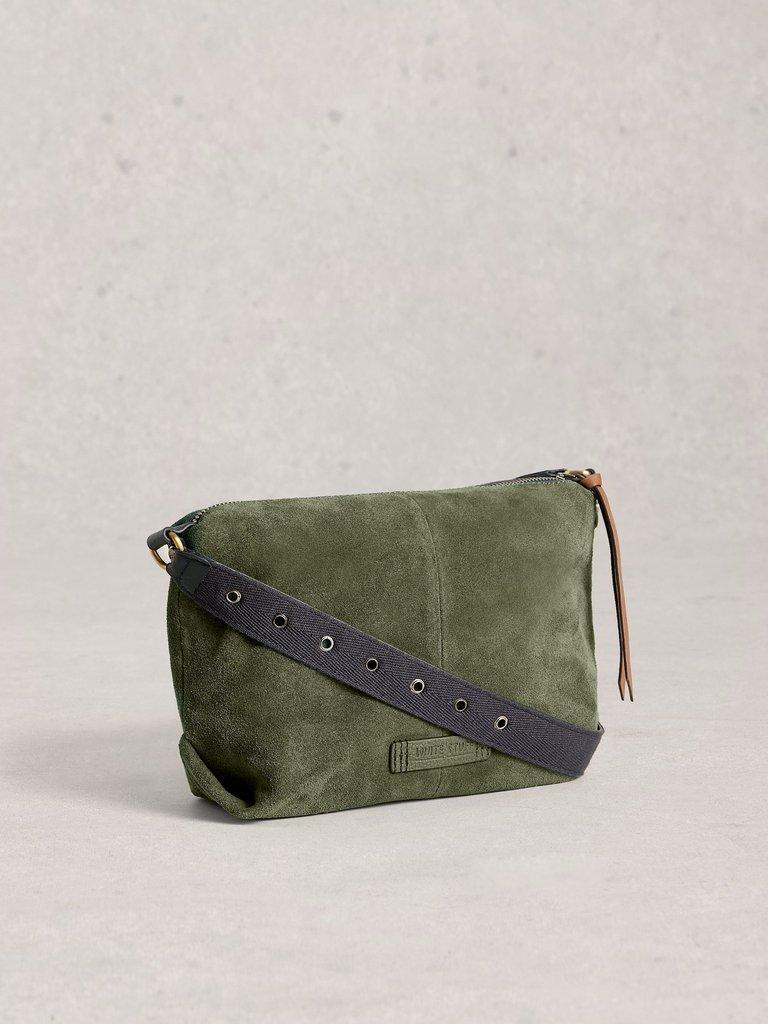 Hollie Crossbody Bag in KHAKI GRN - FLAT BACK