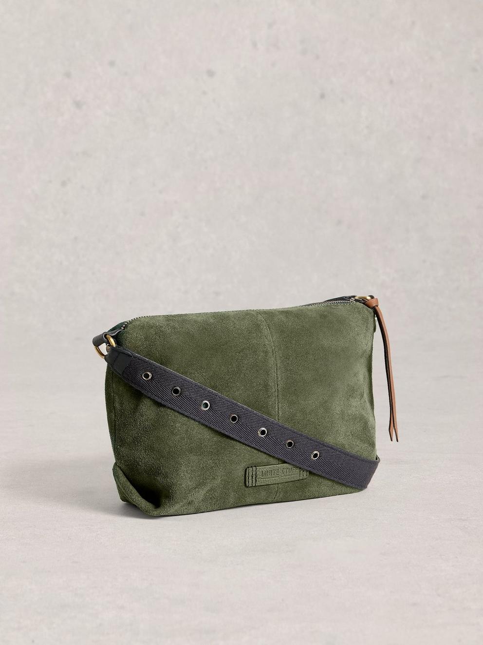Hollie Crossbody Bag in KHAKI GRN - FLAT BACK