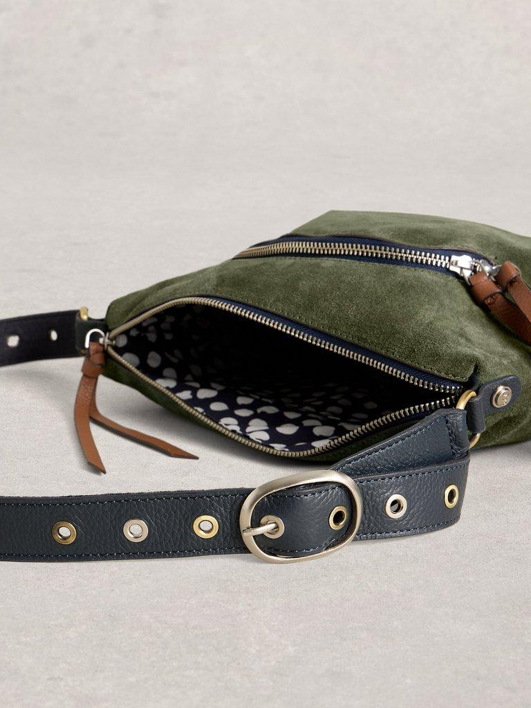 Hollie Crossbody Bag in KHAKI GRN - FLAT DETAIL