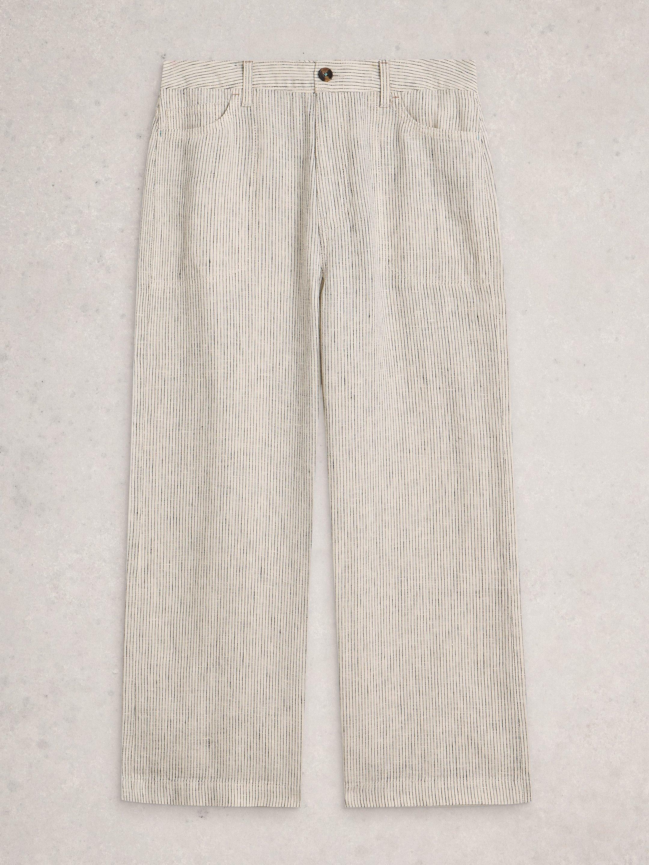 Shop Tia Linen Wide Leg Crop