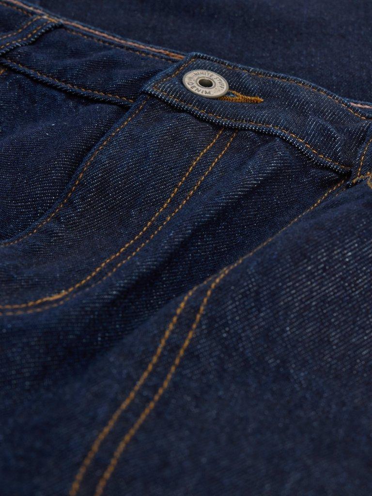 Tia Wide Leg Crop Denim Jeans in DK DENIM - FLAT DETAIL