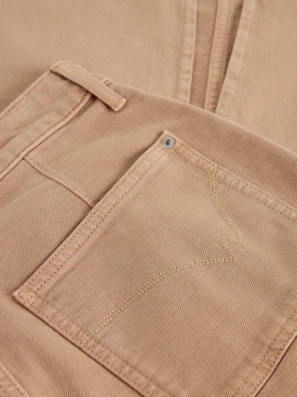 Tia Midi Denim Skirt in DK NAT - FLAT DETAIL