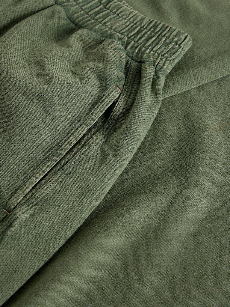 Parker Wide Leg Jogger in MID GREEN - FLAT DETAIL
