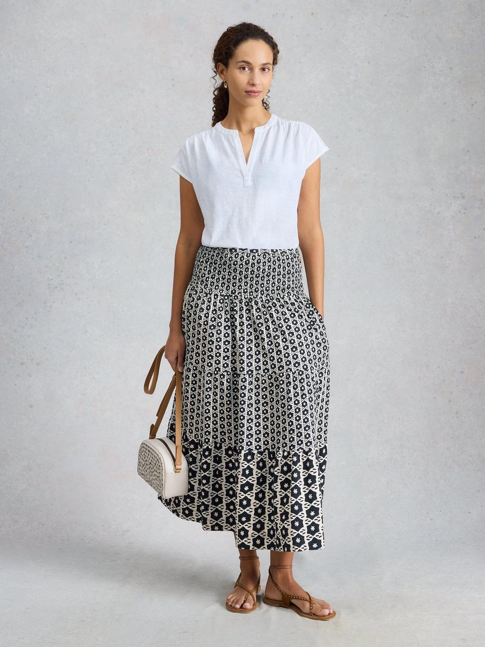 Jersey Marissa Maxi Skirt in BLK PR - LIFESTYLE