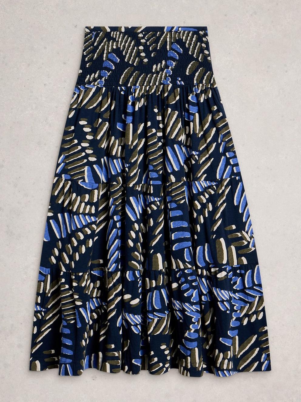 Jersey Marissa Maxi Skirt in NAVY PR - FLAT FRONT