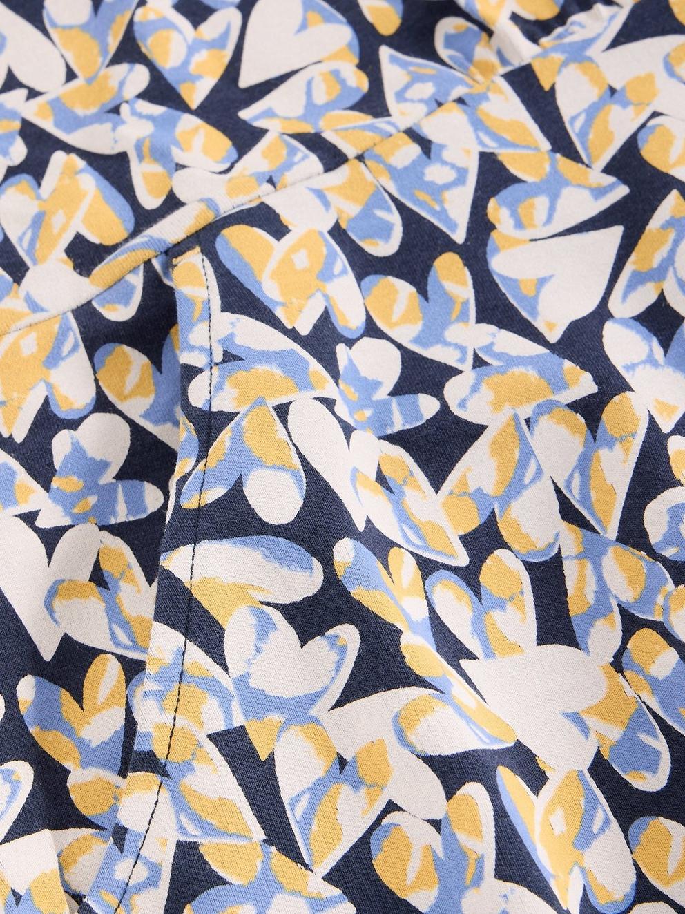 Olivia Jersey Crew Neck Dress in BLUE PR - FLAT DETAIL