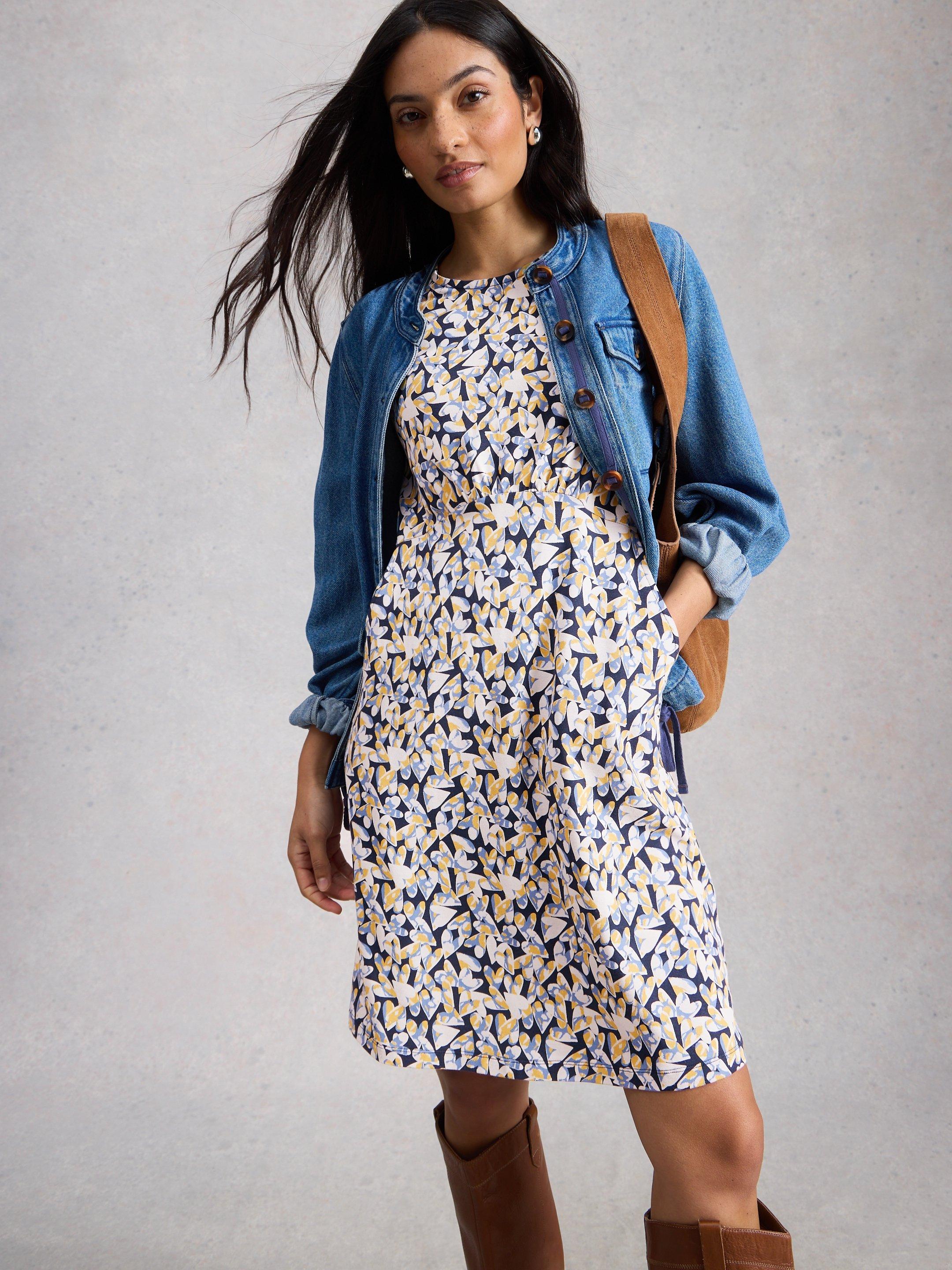 Olivia Jersey Crew Neck Dress