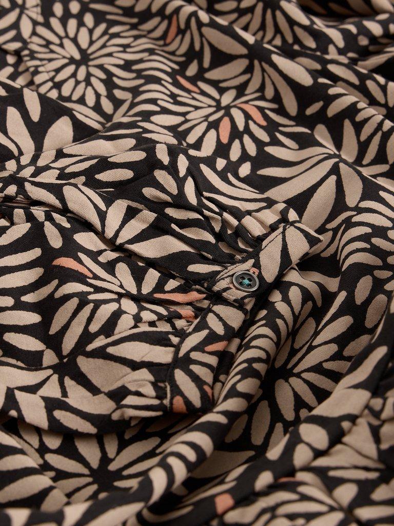 Lola Jersey Dress in TAN MULTI - FLAT DETAIL