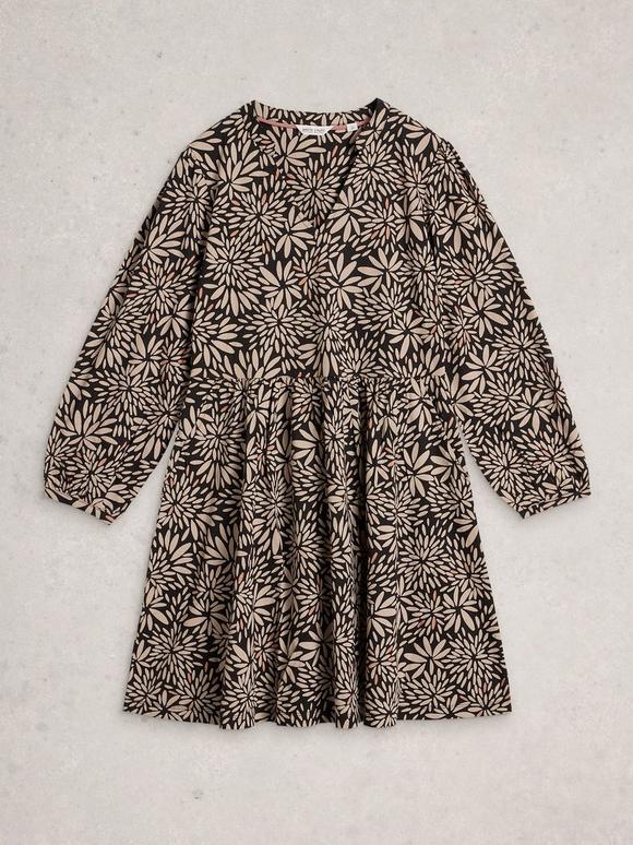 Poppy Jersey Dress in NAVY MULTI | White Stuff US